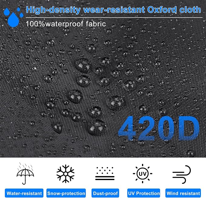 Small Grill Cover for Outdoor Grill BBQ,Waterproof, UV & Fade Resistant,for Weber 22 Inch Charcoal Kettle Grill,Round Kettle Grill (22 Inch/Black)
