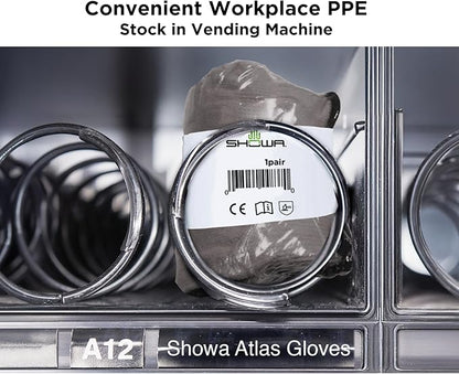SHOWA Atlas 300 Original 1994 Crinkle Grip Work Gloves,for Construction, Landscaping, Gardening, & Masonry