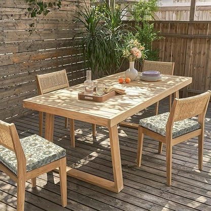 LVTXIII Outdoor Chair Cushions 18.5"x16"x2" Pack of 2, Water-Repellent Square Corner Memory Foam Seat Cushions with Ties for Garden Patio Furniture, Floral Symphony‌