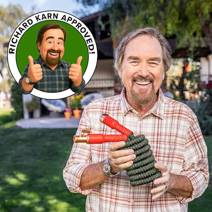 Pocket Hose Ballistic Double UV Edition 50 FT Expandable Garden Hose w/Pocket Pivot Swivel Connector, Anti-Burst Sleeve Reinforced w/Bulletproof Fiber, Lightweight, No-Kink, Compact, AS SEEN ON TV