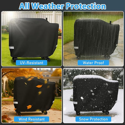 Utheer Grill Cover for B380 & B380X, for 380 380X Wood Pellet Grills - Upgraded Heavy Duty Waterproof Anti-UV Cover for B380x Grill Accessories