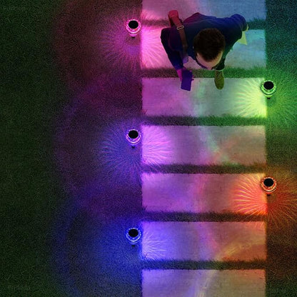 Priddop Solar Lights Outdoor Pathway Waterproof 16 Pack Color Changing LED Acrylic Mushroom Decorative Garden Lights for Yard Landscape Patio Outside Decorations