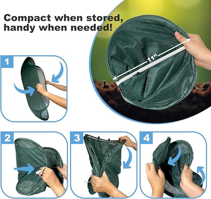 TIMSO 4 Pack Pop Up Raised Bed Cover & Foldable Crop Cage - 30% Sunblock Shade Cloth Plant Protector with Stainless Steel Frame & 32 Stakes - 39"x18"x16" for Vegetables, Seedlings