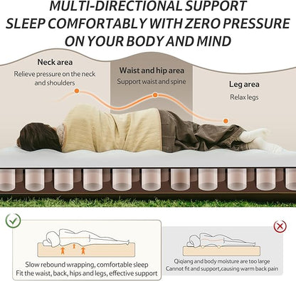 Naturehike Compact King Size Air Mattress with Built-in USB Rechargeable Pump, 992 lbs Max Support Inflatable Mattresses, Blow up Mattress Air Bed for Home, Camping, Guests, Travel