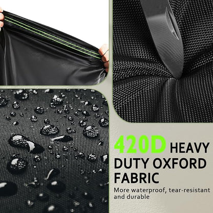 ROCKTAKIN Heavy Duty 52 Inch Grill Cover for Weber Spirit 200 and 300 Series,Outdoor BBQ Gas Grill Cover, Waterproof Fade Resistant Windproof 7106 Barbecue Cover with Air vents for Char-Broil Nexgrill