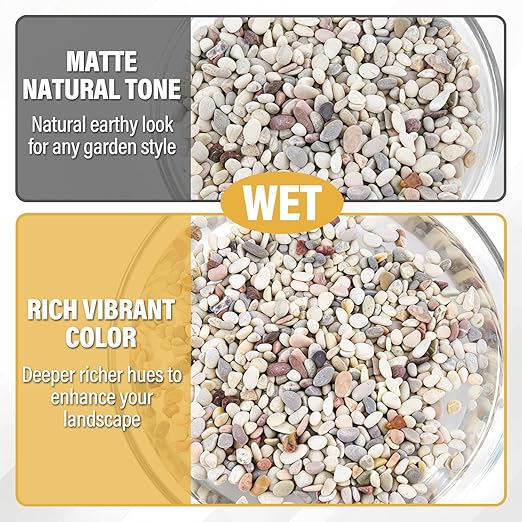 7lb Succulent and Cactus Gravel Pebbles, 1/5 Inch Mixed Color Natural Rocks for Fish Tank, Indoor Plants, Aquarium, Vases, Landscaping