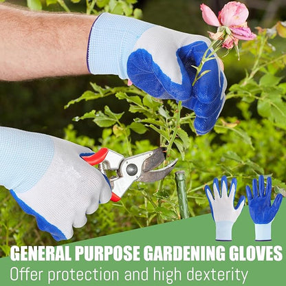 Sintuff 120 Pairs Gardening Gloves Bulk for Men Women Breathable Rubber Coated Gloves for Garden Yard