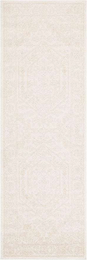 Safavieh Adirondack Collection Runner Rug - 2'6" x 6', Ivory & Beige, Oriental Medallion Design, Non-Shedding & Easy Care, Ideal for High Traffic Areas in Living Room, Bedroom (ADR108E)