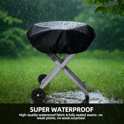 Portable Grill Cover for Coleman Roadtrip 285/LX/LXE/LXX and Smoke Hollow 205 Grill, Waterproof & Windproof Gas Griddle Cover, UV &Tear Resistant, 600D Heavy Duty Outdoor Accessories(Cover Only)