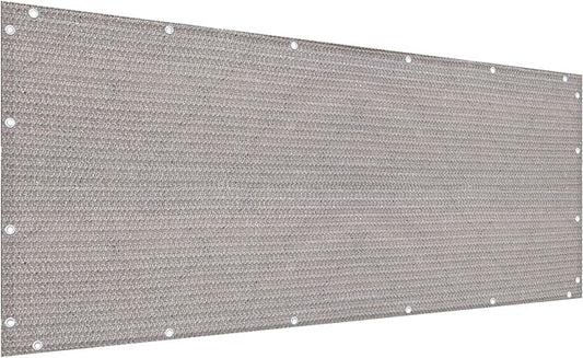 Alion Home© Elegant Windscreen Privacy Screen for Deck, Pool, Railing, Backyard Deck, Patio, Fence, Porch - Smoke Tan (3' x 18')