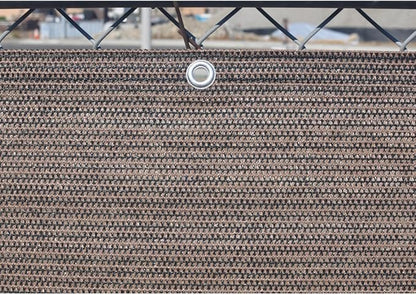 Alion Home© Elegant Privacy Screen Fence Mesh Windscreen for Backyard Deck Patio Balcony Pool Porch Railing 3 FT Height Brown/Mocha (3'x7')