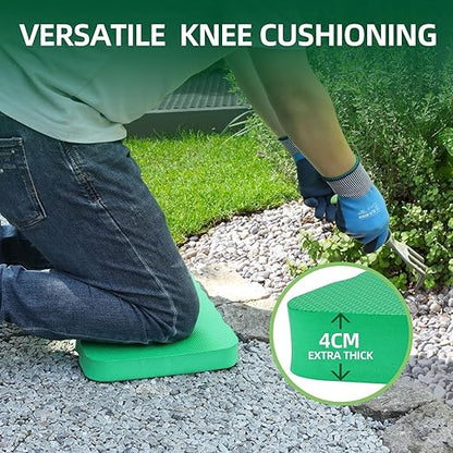 Ohuhu Premium Thick Kneeling Pad, 2-Pack Large Comfortable Gardening Knee Mat with 2 Different Surfaces, Extra Thick Knee Cushion Kneeler for Gardening, Work, Baby Bath, Exercise Perfect Gifts