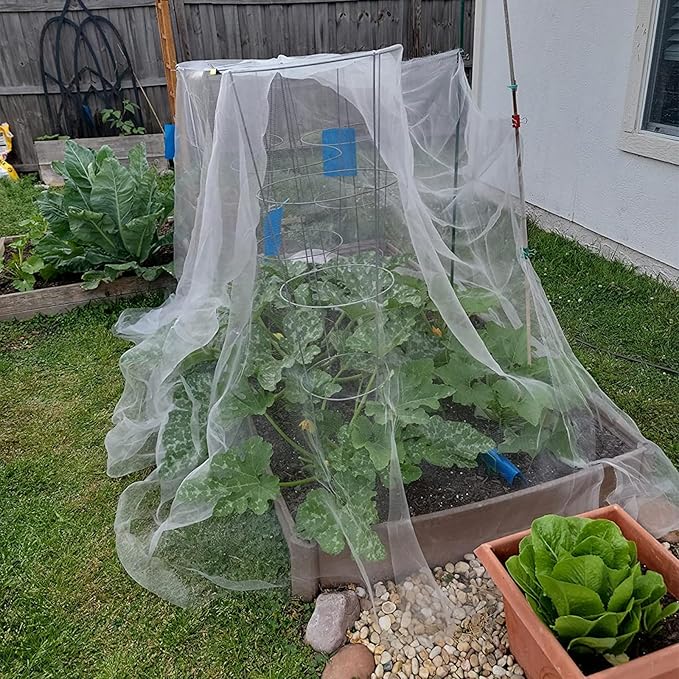 GonLei Garden Netting 10 X 25 FT Ultra Fine Netting for Garden Protection,Garden Netting for Raised Beds,Mosquito Net for Blueberry Shrubs Vegetables Fruits Flowers Crops Pest Barrier