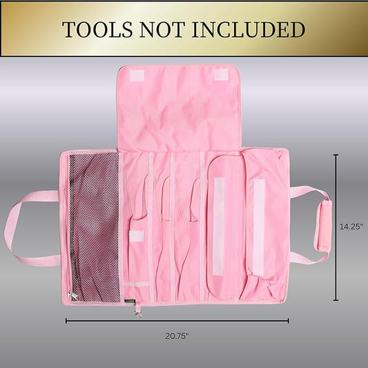 Garden Tool Bag, Roll-Up Garden Tool Holder with Deep Pockets | 900D Polyester Heavy Duty Gardening Tote | Compact Washable Organizer for Tools, Seeds, and Essentials (Tools Not Included)