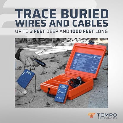 TEMPO 508S-G Irrigation Cable Locator & Wire Finder, Precise Wire Locator, Trace or Locate Dead or Energized Wires Underground, in Walls, Under Floors (Professional Grade)