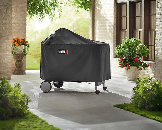 Weber Grill Cover for Performer Charcoal Premium and Deluxe, 22 Inch, Black