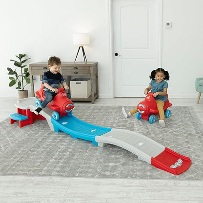 Step2 Sky Rider Up & Down Roller Coaster Kids Ride On Toy, Push Car, Indoor/Outdoor Playset, Made of Durable Plastic, Max Weight 50 lbs., for Toddlers 2-5 Years Old