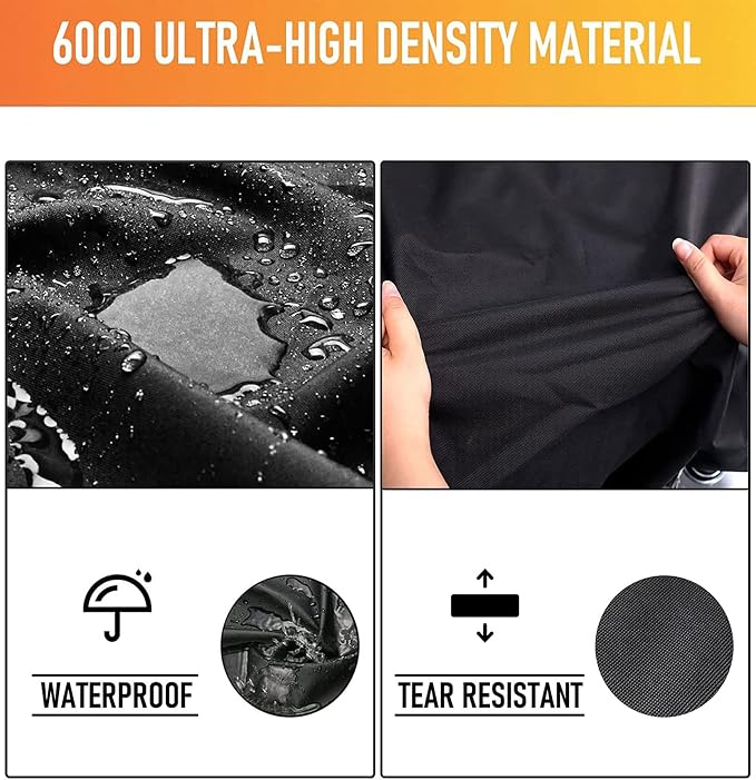 Grisun 32 Inch Built-in Grill Cover for Bull 45005 Built in Gas Grill, Grill Cover for Outdoor Grill, Bull Outdoor Kitchen & Grill Head Cover, Heavy Duty Waterproof BBQ Grill Cover with Handle
