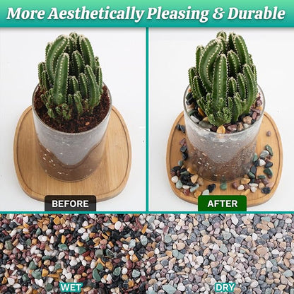 AVALUTION Aquarium Gravel for Plants -18lb Fish Tank Gravel for Succulent Cactus & Bonsai, 1/4Inch Decorative River Rocks Pebbles for Gardening, Flower Pots, Landscaping, Terrarium