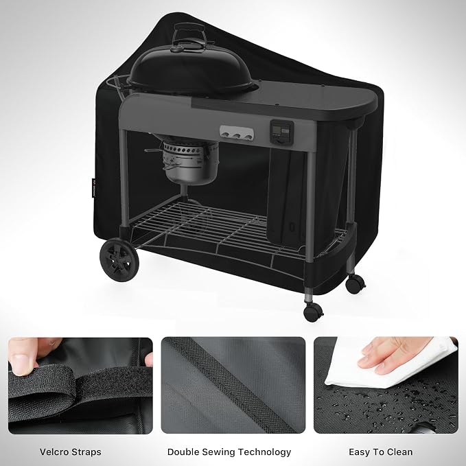 Suphomeware Grill Cover for Weber 22 Inch Performer Deluxe Charcoal, Waterproof Heavy Duty 7152 BBQ Grill Cover