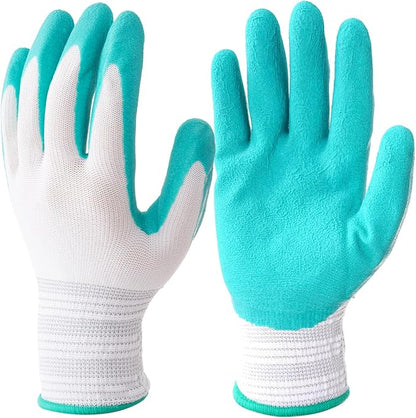 Gardening Gloves for Women Thorn Proof, Ladies Garden Gloves, Breathable Rubber Coated Yard Work Gloves