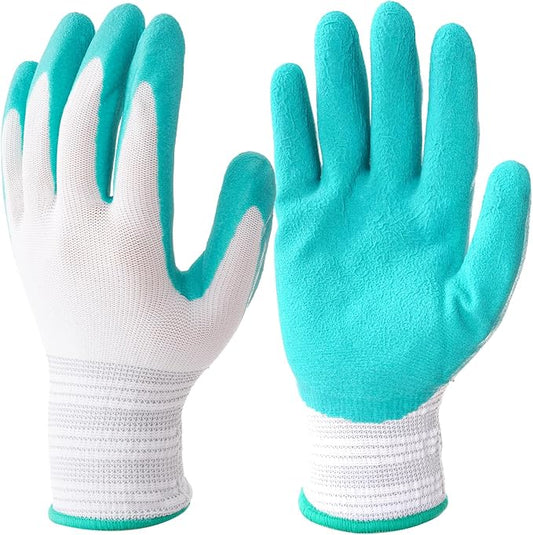 Gardening Gloves for Women Thorn Proof, Ladies Garden Gloves, Breathable Rubber Coated Yard Work Gloves