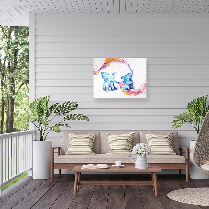 Outdoor Canvas Art - Marc Allante 'Sorella' Wall Art for Outdoor Spaces, Patios, or Gardens by Trademark Fine Art