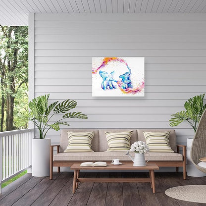 Outdoor Canvas Art - Marc Allante 'Sorella' Wall Art for Outdoor Spaces, Patios, or Gardens by Trademark Fine Art
