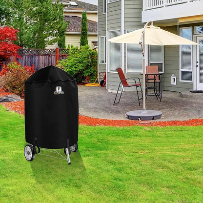 Grill Cover for Weber Charcoal Kettle, 26 Inch BBQ Grill Covers, Heavy Duty Waterproof Barbecue Accessories