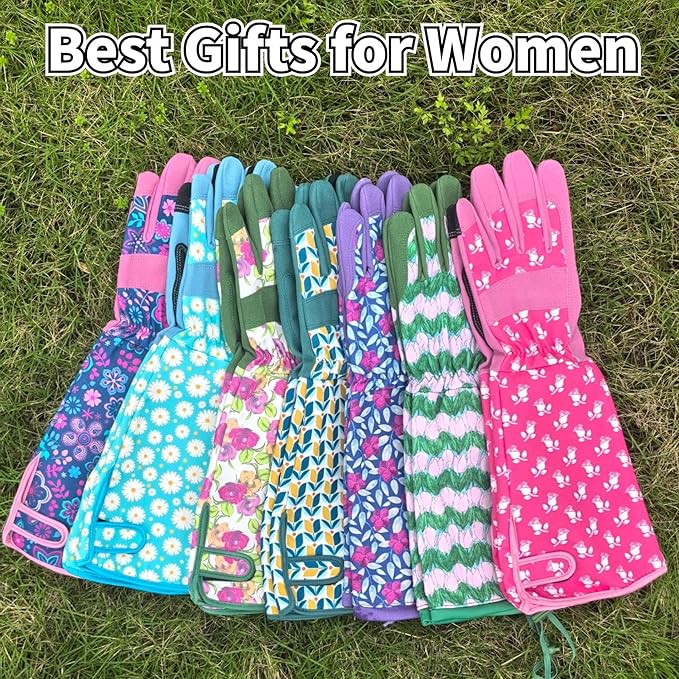 Long Gardening Garden Gloves,Thorn-proof&Puncture Resistance Rose Cactus Gauntlet Glove for Gardener,Gifts