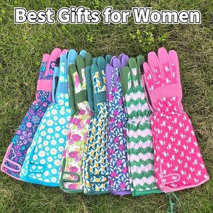 Long Gardening Garden Gloves,Thorn-proof&Puncture Resistance Rose Cactus Gauntlet Glove for Gardener,Gifts