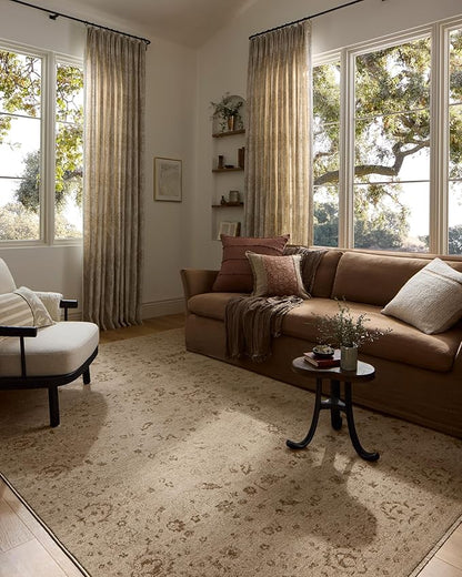 Loloi Haywood Collection HYD-02 Sand/Natural 11'-6" x 15'-7" Area Rug
