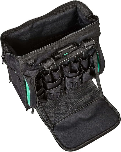 Amazon Basics Tool Sling Bag, Black, 40 Pockets