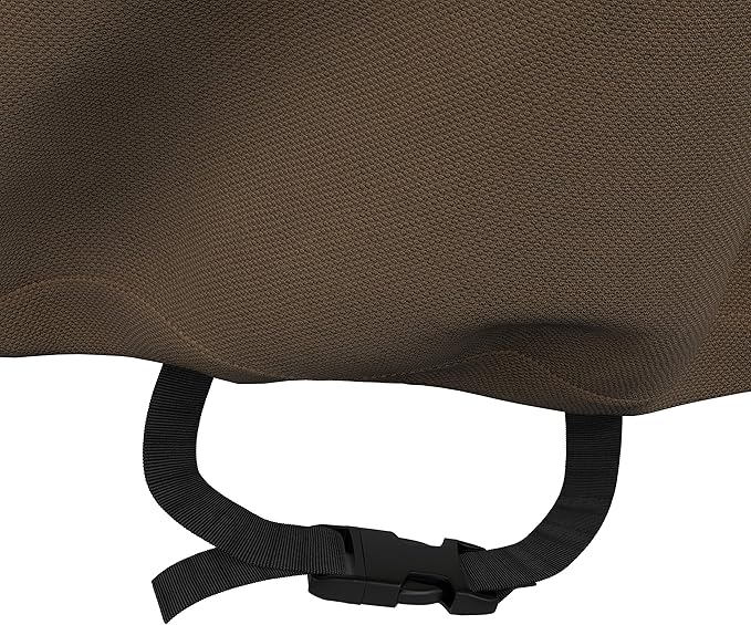 Amazon Basics Patio Chair Lounge Deep Seat, Outdoor Lawn and Patio Furniture Covers, Heavy Duty, Waterproof, Waterproof, Anti-UV, Durable, Set of 2, Beige/Tan