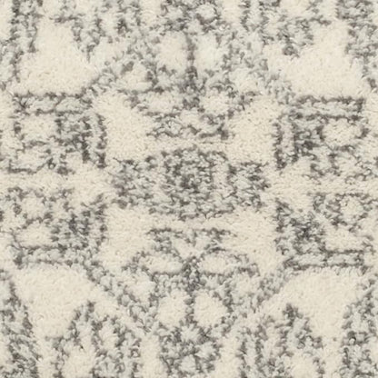 Safavieh Adirondack Collection Accent Rug - 3' x 5', Ivory & Silver, Oriental Medallion Design, Non-Shedding & Easy Care, Ideal for High Traffic Areas in Entryway, Living Room, Bedroom (ADR108B)