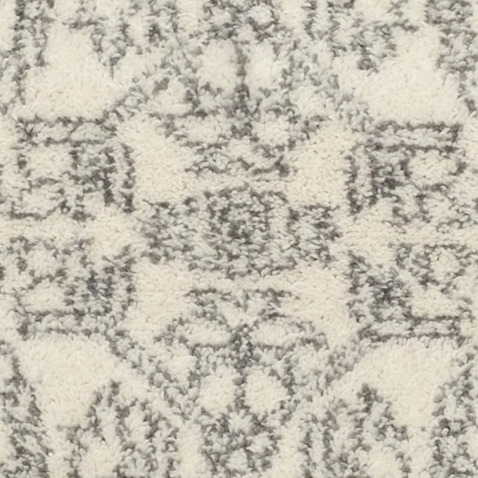 SAFAVIEH Adirondack Collection Accent Rug - 3' x 5', Ivory & Silver, Oriental Medallion Design, Non-Shedding & Easy Care, Ideal for High Traffic Areas in Entryway, Living Room, Bedroom (ADR108B)