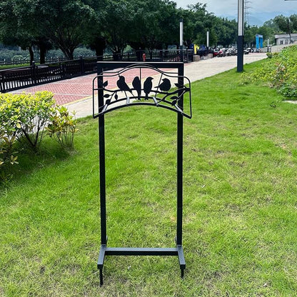 Garden Hose Holder Freestanding with 4 Spikes, Detachable Heavy Duty Water Hose Holders Stand, Reinforced Garden Hose Storage Rack for Lawn & Yard