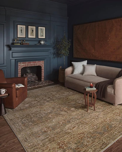 Loloi Magnolia Home by Joanna Gaines Junie Collection JUE-03 Spice/Multi 3'-11" x 5'-7", .38" Pile Height, Accent Rug