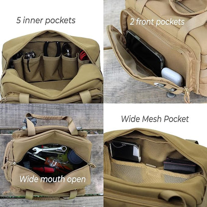 Coreflex 12-Inch Heavy Duty Tool Bag, Tactical, Gear, Range, EDC,Tool for cars, Multi-Purpose Work Bag for Mechanics, Electrician, Carpenters, Builders,Plumbers 12" X 7" X 7"