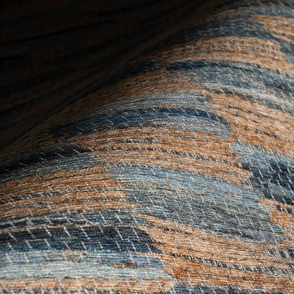 Dash & Albert Ravel Stripe Blue Machine Washable Rug, 8.5 X 11.5 Feet, Tan/Blue Stripe Pattern