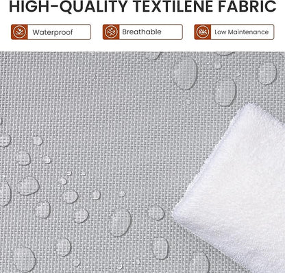 Crestlive Products Chaise Lounge Chair Outdoor Set of 2, Adjustable 5 Positions Pool Lounge Chairs, Metal Tanning Recliner, Outdoor Furniture All Weather for Patio, Beach, Yard, Pool