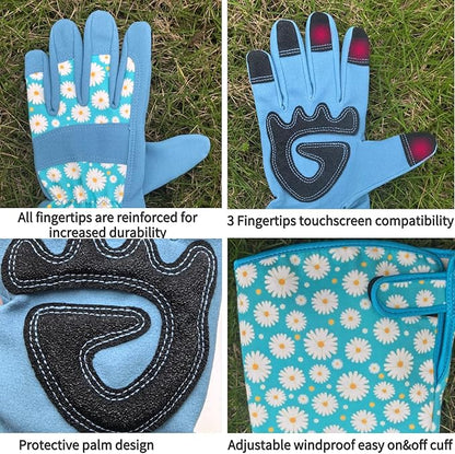 Long Gardening Garden Gloves,Thorn-proof&Puncture Resistance Rose Cactus Gauntlet Glove for Gardener,Gifts