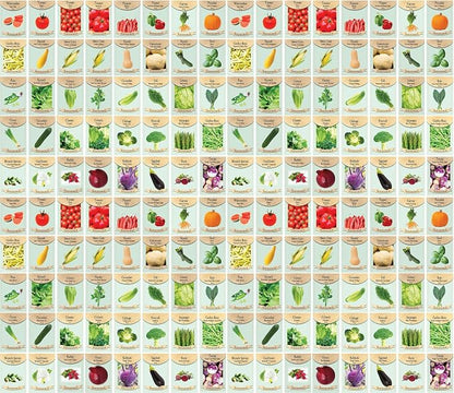 Black Duck Brand Set of 160 Vegetable and Herb Seeds - Semi Assorted - 100% Non-GMO & Heirloom - Great for Starting a Garden! High Germination Rate! (160)
