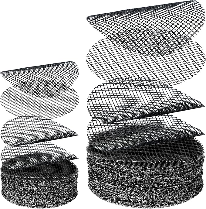 Shappy 200 Pieces Round Mesh for Plant Pot Gardening Pad Plant Mesh Pad Bonsai Flower Drainage Hole Screens Bonsai Pot Bottom Mat for Garden Prevent Soil Loss Anti
