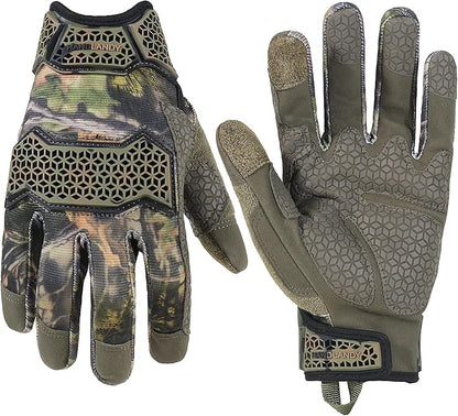 HANDLANDY Work Gloves for Men & Women, Utility Mechanic Working Gloves Touch Screen, Flexible Gardening Gloves for Yard