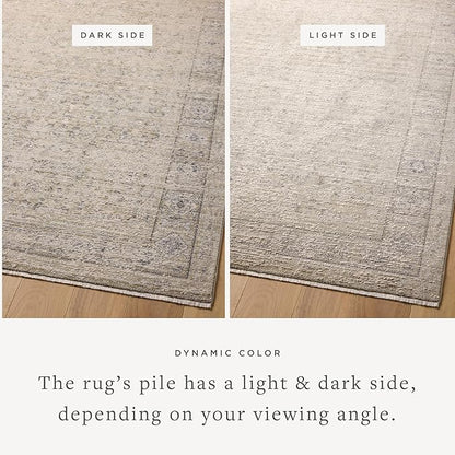 Loloi Amber Lewis Alie Collection ALE-03 Taupe/Dove 2'-3'' x 3'-10'', .13'' Pile Height, Accent Rug