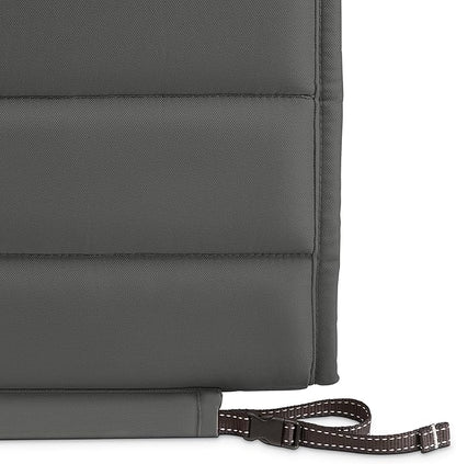 Classic Accessories Storigami Water-Resistant 72 x 21 Inch Chaise Lounge Cushion, Light Charcoal, Patio Cushion