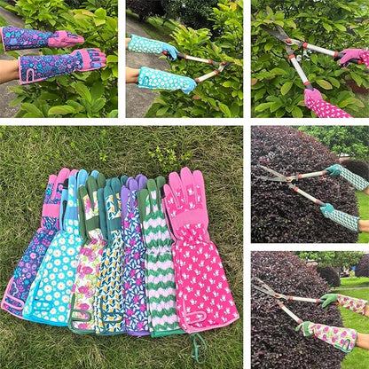 Long Gardening Garden Gloves,Thorn-proof&Puncture Resistance Rose Cactus Gauntlet Glove for Gardener,Gifts