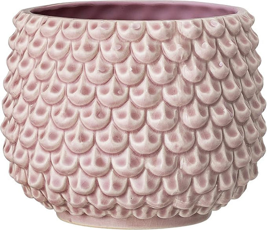 Bloomingville Stoneware Flower Pot Pinecone, Planter, 6,5'', Rose