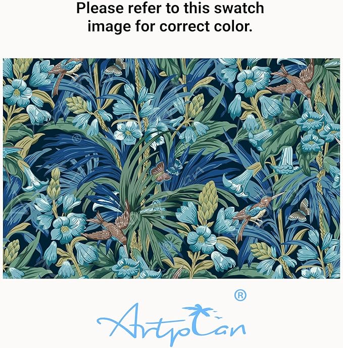 ARTPLAN Seat/Back Outdoor Chair Cushion,Set of 4 Patio Chair Cushion with Tie,Tufted Replacement for Patio Furniture,40x20x4 Inches,4 Count,Floral